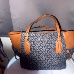 Michael Kors Brown and Black Tote Bag